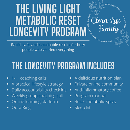 Living Light Metabolic Reset LONGEVITY Program and Kit