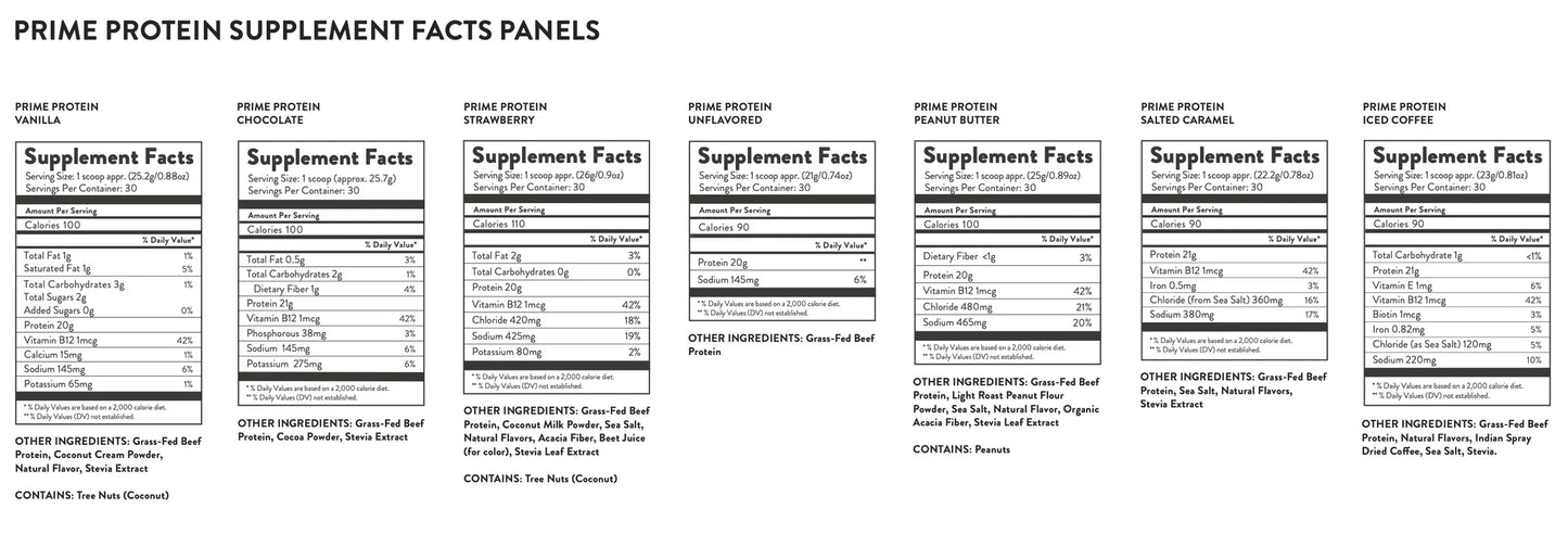 Equip Grass fed Prime Protein Powder